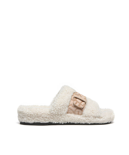 Womens Jule Fluffy Slide
