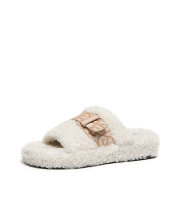 Womens Jule Fluffy Slide